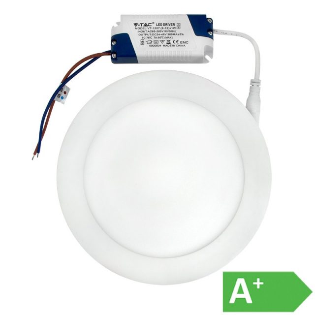 LED-PANEELI 12W PYÖREÄ 170MM 3000K