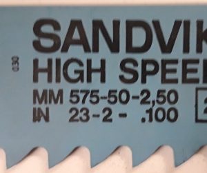 konesahanterä Sandvik 575mm