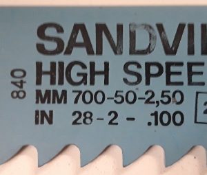 konesahanterä sandvik 700mm