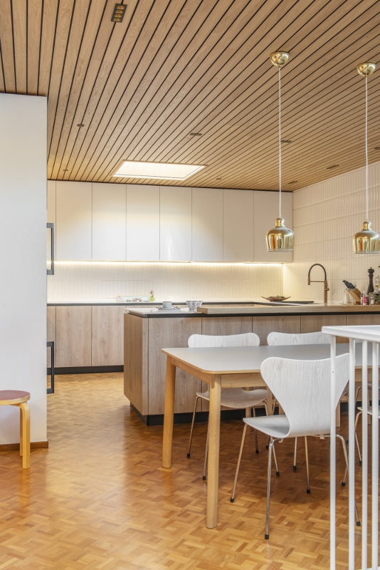 leveä rimapaneeli tammi