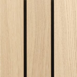 leveä rimapaneeli valkotammi